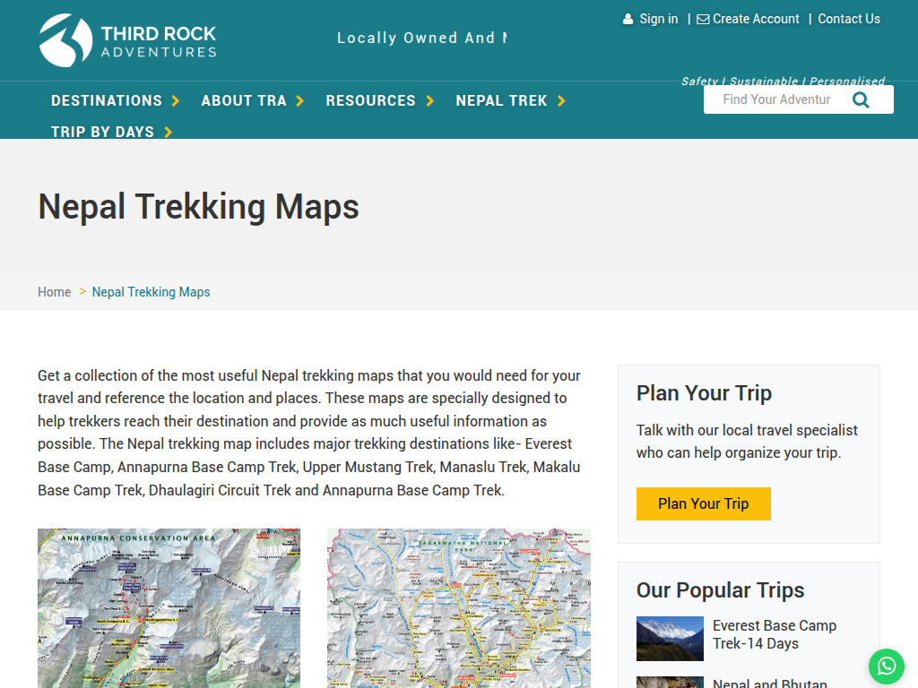Nepal Trekking Maps