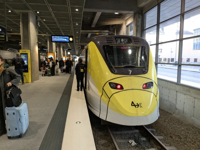 ストックホルム中央駅に到着